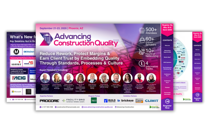 Advancing Construction Quality 2026 Brochure