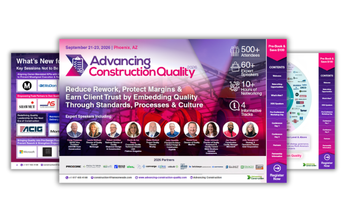 Advancing Construction Quality 2026 Brochure